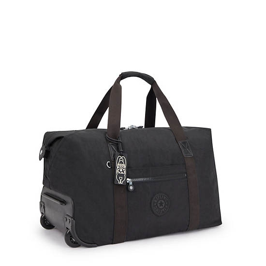 Kipling Art on Wheels Rolling Tote Tassen Zwart | BE 1778FD